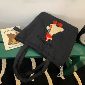 Korean Style Large Capacity Womens Tote Bag Commuter Single Shoulder Bag Adorable Korean Design Versatile Female Backpack