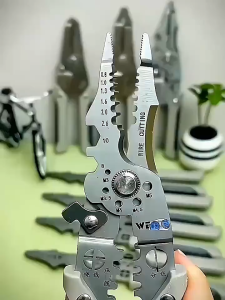 28 In 1 Ten Functions In One Pliers Wire Stripper Crimping Tool Wire Cutter Very Practical Multi Tool For Disconnection Stripping Winding Separating Crimping Cable Peeling Cutting