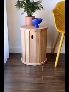 4in1 Solid Wood Stool Stackable Stool Foldable Dining Stool Chair with Wheels for Dining Room Living Room