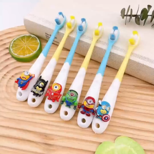 Children Toothbrush 6 to 12 Years Old Soft Bristles 1 to 6 Years Old Minions Cute Cartoon Small Head Toothbrush Soft Bristles Premium