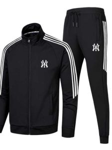 Mens Sportswear Set Trendy Casual Sweatshirt Two-Piece Suit Spring Autumn Korean Style Football Team Uniform Customizable