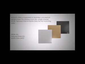 RETOUCH Ultra Rimless Socket and Wall Switch Slim Modern Switch Smart Design 13A 16A 20A Door Bell (Matte Grey) [Sirim]