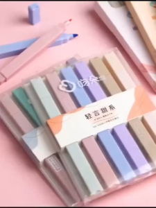 Morandi Colour Highlighter Pen 12 Colours Set Highlighters Eye Protection