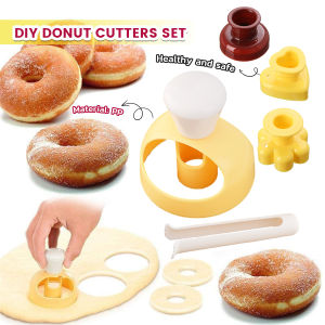 Jozoo DIY Donut Cutters Set Cookie Cutter Round for Baking Donut Mould Maker