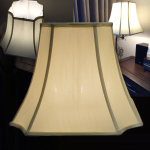 Chinese Style Fabric Lampshade Shell Light Yellow Octagonal Floor Lamp Living Room Bedroom Study Bedside Home Decor Cover
