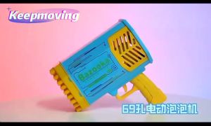 Keepmoving ปืนยิงฟองสบู่ ฟองเป่าสบู่ 40 รู เป่าฟองของเล่น ปืนฟองสบู่เด็ก ปืนเป่าฟองสบู่ เครื่องเป่าฟอง พร้อมเอฟเฟกต์แสง