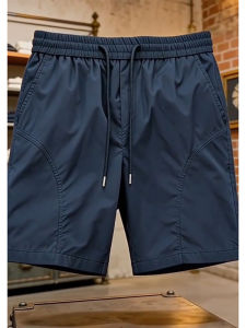 CHENMU | Blue Slanted Summer Shorts Quarters
