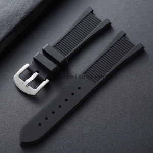 Silicone Watch Strap 25*13mm For Patek Philippe For Nautilus 5711/5712/5726/5980 Bands Pin Butterfly Buckle Replacement Bracelet