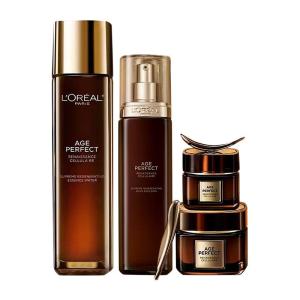LOreal Gold Essence Black Gold Truffle Water Milk Set Hydrating Skincare Gift Set for Oily Skin Moisturizing Pore Shrinking