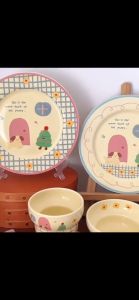 จานขนม ชามเซรามิก จานคริสต์มาส insของขวัญคริสต์มาส พร้อมส่ง!!!