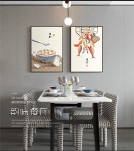 New Chinese Style Restaurant Decoration Folklore Bird And Flower Swallow Spring Atmosphere Full Hall Hotel Luxury Hanging Painting