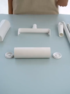 Easyhome.sg 2 in 1 Sticky Hair Roller Mop - Extendable & Short Handle