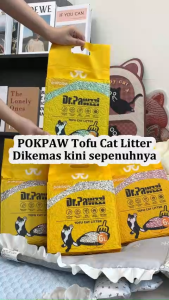 Dr. Pawzzi Premium Tofu Cat Litter 6L/2KG Natural Fast Clumping Litter for Litter Box