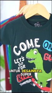 Kaos Anak Laki Laki Perempuan Umur 1-12 Tahun T-Shirts Soft Cotton