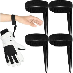 2/4pcs Sports Winter Skiing Gloves Elastic Wrist Strap Universal Suspension Outdoor Glove Accessories Winter Sports Equipment