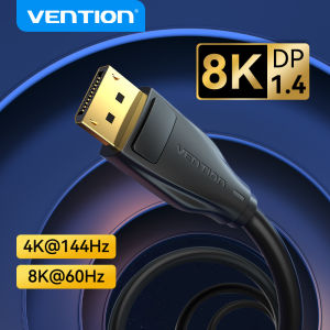 Vention Display Port 1.4 Cable DP to DP Male to Male Cable 8K 60Hz 4K 144Hz 2K 165Hz UHD 32.4Gbps for Video PC Laptop Projector Gaming Monitor dp freesync TV Display Port Cable