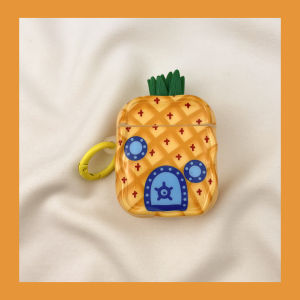 Fun Cute SpongeBob Pineapple House AirPods4 Protective Case Wireless Bluetooth Apple pro Earphone Shell Second Generation Third Generation Aipods2 Aipods2 Generation Five