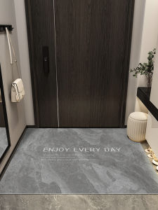 Indoor Entrance Mat PVC Washless Anti-Slip Dirt Resistant Door Mat Home Entrance Foot Pad Geometric Pattern European Style