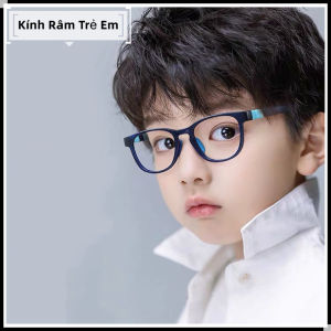 Kính 0 độ học Online cho bé gọng dẻo siêu bền chống tác hại từ máy tính mã T8811