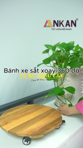 Đế Lót Chậu Cây Có Bánh Xe Đường Kính 35cm Tải Trọng 120Kg - Di Chuyển Chậu Cây Thường Xuyên Ở Văn Phòng Khách Sạn Và Các Khu Resort Sang Trọng