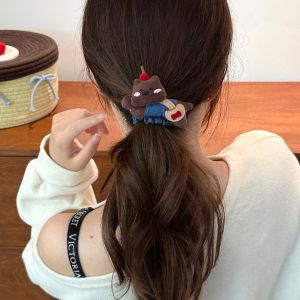 Cute Little Doggie Denim Hair Ties Student Prize Gift Decorative Hair Bands Sweet Style Versatile Hair Accessories for Girls