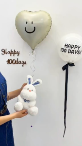 Happy 100 Days Happy 30 days Baby Birthday Decoration Full Moon Baby Shower Decoration
