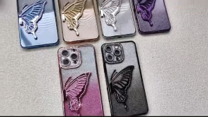 เคสโทรศัพท์ กริตเตอร์ หรูหรา  สำหรับรุ่น REDMI  A5 POCO C71  A3 2024  เคส กันกระแทกมุม ป้องกันกล้อง ผีเสื้อ น่ารัก ตั้งได