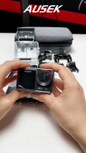 กล้องกันน้ำ กล้อง 8K จอสัมผัส ไมค์ไร้สาย เมนูไทย AUSEK AT-M86TRW Action Camera เซ็นเซอร์ SONY