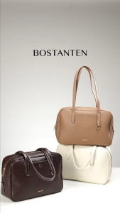 BOSTANTEN Speedy Bag กระเป๋าสะพายไหล่ผู้หญิง ทรง Tote ความจุขนาดใหญ่ อเนกประสงค์ ทันสมัย