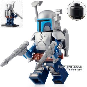 Star Wars Mandalorian Jango Fett Boba Fett Mini Figures Building Toy