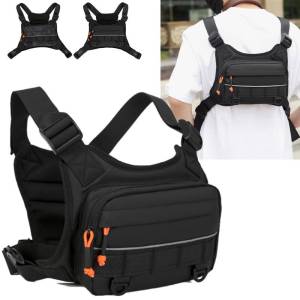 Tactical Fishing Chest Bag Molle Sports Hunting Rig Pouch Outdoor Hiking Clingbing Cycling Bags Men Large Front Vest Fanny Pack