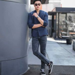 Celana Jeans Panjang Pria Dewasa Warna Bio Blitz - Skinny Slimfit Soft Denim Slimfit Ripped Resleting size 27 - 38