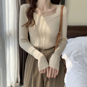 plus Size Womens Knitted Sweater Casual Loose Slimming Base Layer Top Korean Style Autumn New Arrival Fat Sisters Fashion