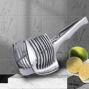Stainless Steel Kitchen Handheld Orange Lemon Slicer Tomato Cutting Clip Fruit Slicer Onion Slicer Kitchen Cutter Accessorie