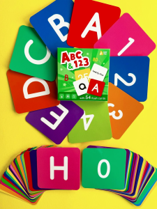 BEAR TALE Early Learning Double Sided Flash Cards Set Baby Educational Toys of Alphabet Number 54pcs