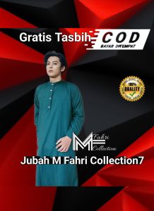 gamis pria muslim jubah kancing snap