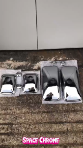 HINO 300 XZU720 XZU730 COVER SIDE MIRROR CHROME 1SET HINO300 ACCESSORIES CHROME PARTS