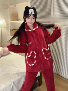 GONGDIE | Heat Retaining Couples Home Wear Coral Fleece