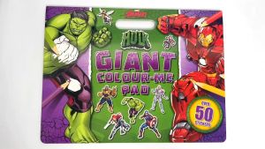 Marvel Avengers Hulk Colour Me Pad Giant Colouring Book With 50+ Stickers For Kids