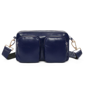 2025 New Fashion Soft Leather Womens Bag Commuter Multi-Pocket Crossbody Camera Bag Versatile Single Shoulder Small Square Bag