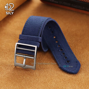 20mm 22mm Military Nylon Replacement Watch Bands Ribbed Canvas Fabric Watch Strap Soft Universal Army Sport Bracelet Accessories