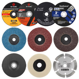 SI FANG 10pcs Metal Cutting Disc for Angle Grinder 75mm Flap Disc Grinding Wheel for Woodworking Stone Marble Cutting Saw Blade