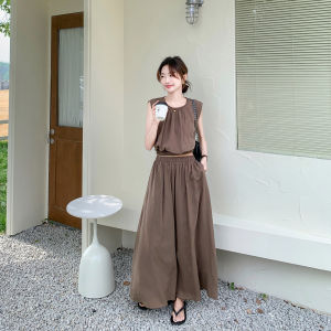 Slimming High-End Womens Fashion Set Summer Cool Stylish plus Size Two-Piece Ensemble Unique Style Not Mass Marketed