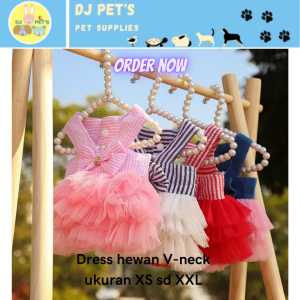 baju anjing baju kucing dress V-neck hewan PET1031