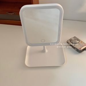 Portable Square LED Makeup Mirror High Definition Removable Simple Design Beauty Care Tool for Personal Hygiene And Grooming