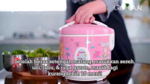 NIKO Rice Cooker GOHAN TROPICAL 12 1.2 Liter 3 In 1 300 Watt