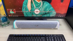 Loa vi tính Bluetooth Soundmax SoundBar SB201 Led RGB Bluetooth 5.0 công nghệ Châu Âu - Hàng Chính Hãng