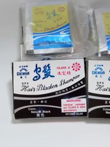 Original CHENHUA Hair blacken shampoo White Hair into Black Hair 8Pcs/box