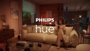 Philips | Philips Hue Smart Light Starter Kit 3x E27 60W A60 Smart Bulbs + 1x Bridge White And Color Ambiance Lamps App Bluetooth Control