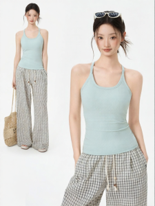 Áo Gile Đệm Dây Chéo